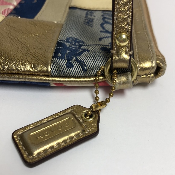 Coach Signature Patchwork Wristlet - Picture 10 of 12